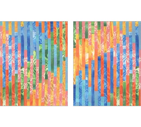 Quilted Monoprints 2 Piece Art Print Set by Regina Moore