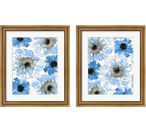 Water Blossoms 2 Piece Framed Art Print Set by Deborah Velasquez