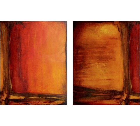 Red Dawn 2 Piece Art Print Set by Erin Ashley