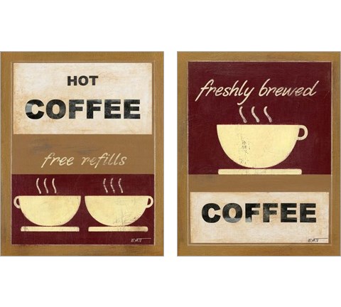 Hot Coffee 2 Piece Art Print Set by Norman Wyatt Jr.