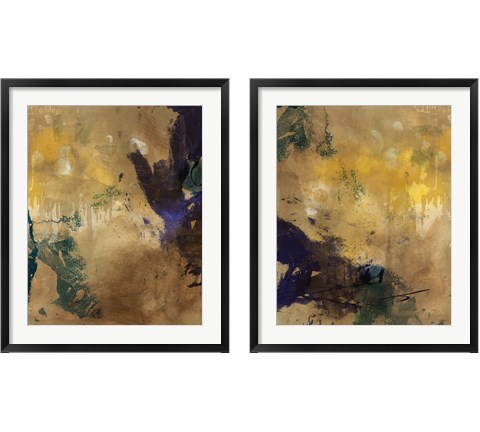 Amber Haze 2 Piece Framed Art Print Set by Sisa Jasper