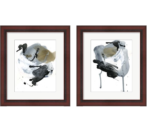 Raku Abstract 2 Piece Framed Art Print Set by Jennifer Parker