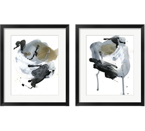 Raku Abstract 2 Piece Framed Art Print Set by Jennifer Parker