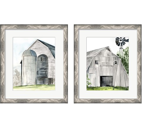 Weathered Barn 2 Piece Framed Art Print Set by Jennifer Parker