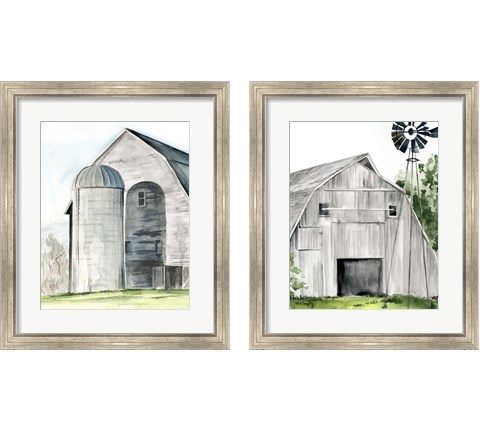 Weathered Barn 2 Piece Framed Art Print Set by Jennifer Parker