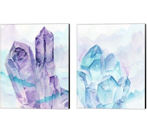 Crystal Facets 2 Piece Canvas Print Set by Jennifer Parker