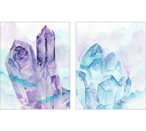 Crystal Facets 2 Piece Art Print Set by Jennifer Parker