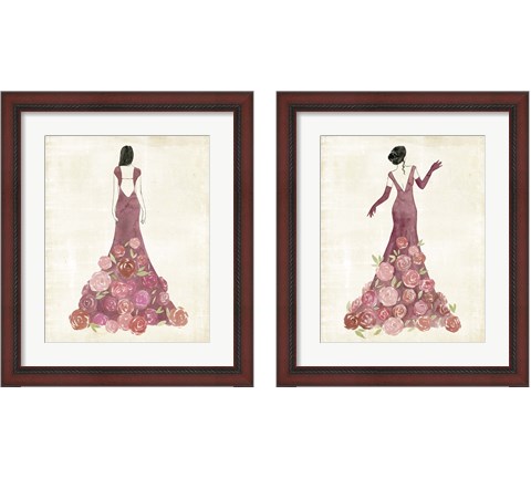 Garland Gown 2 Piece Framed Art Print Set by Grace Popp