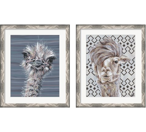 Animal Patterns 2 Piece Framed Art Print Set by Jennifer Rutledge