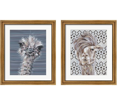 Animal Patterns 2 Piece Framed Art Print Set by Jennifer Rutledge