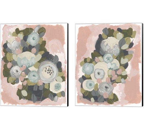 Blossom Cascade 2 Piece Canvas Print Set by June Erica Vess