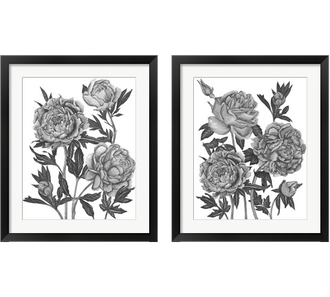 Flowers in Grey 2 Piece Framed Art Print Set by Melissa Wang