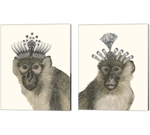 Majestic Monkey 2 Piece Canvas Print Set by Melissa Wang