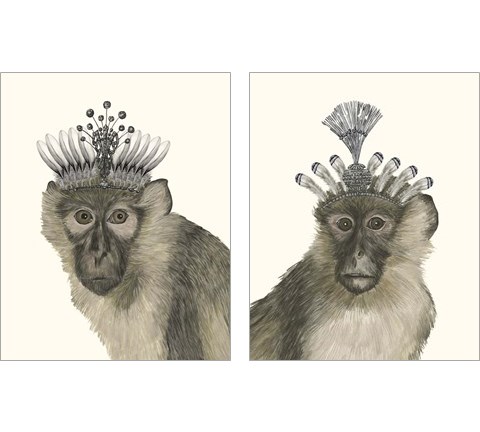 Majestic Monkey 2 Piece Art Print Set by Melissa Wang