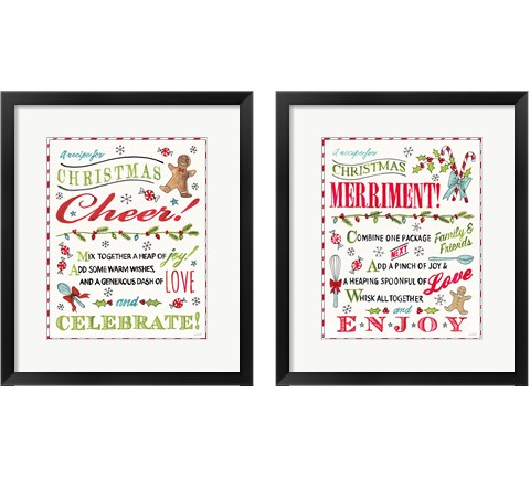 Baked with Love2 Piece Framed Art Print Set by Anne Tavoletti