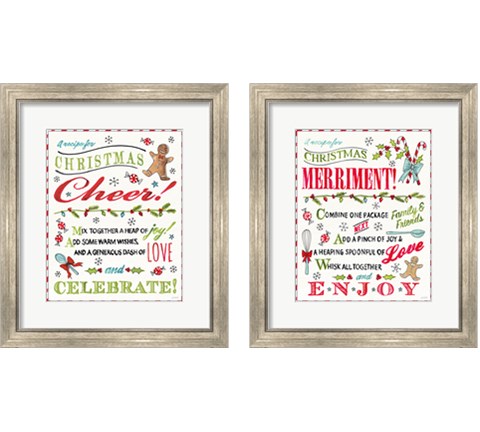 Baked with Love2 Piece Framed Art Print Set by Anne Tavoletti