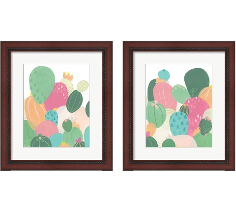 Cactus Confetti 2 Piece Framed Art Print Set by June Erica Vess