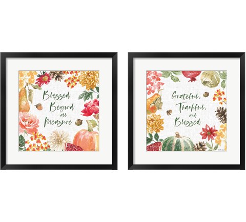 Harvest Bouquet  2 Piece Framed Art Print Set by Beth Grove