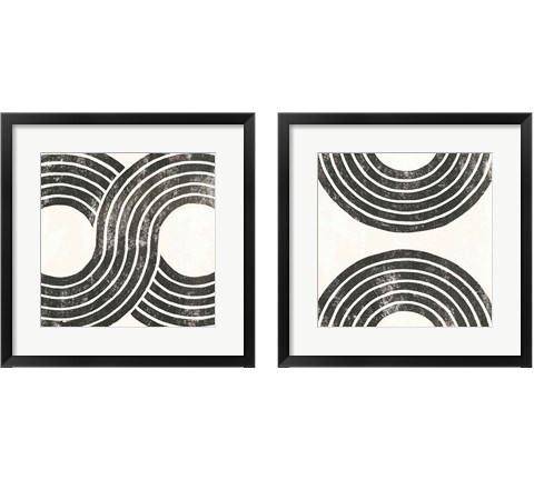 Over the Rainbow BW 2 Piece Framed Art Print Set by Moira Hershey