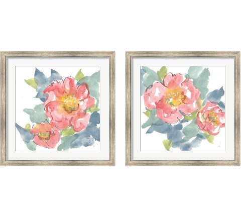Peony in the Pink  2 Piece Framed Art Print Set by Chris Paschke