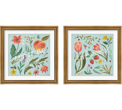 Spring Botanical 2 Piece Framed Art Print Set by Janelle Penner