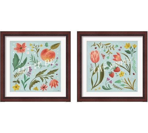 Spring Botanical 2 Piece Framed Art Print Set by Janelle Penner