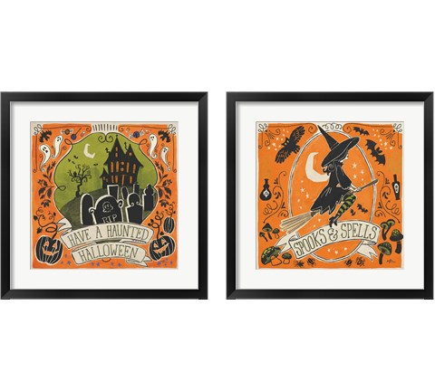 Stay Creepy 2 Piece Framed Art Print Set by Janelle Penner