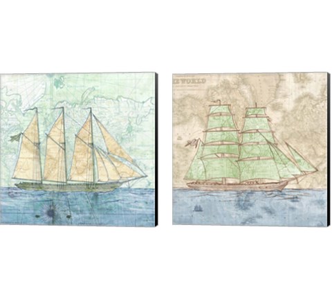 Vessel  2 Piece Canvas Print Set by Joannoo