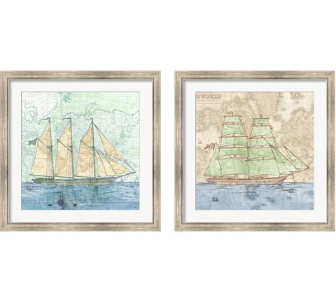 Vessel  2 Piece Framed Art Print Set by Joannoo