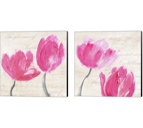 Classic Tulips 2 Piece Canvas Print Set by Muriel Phelipau