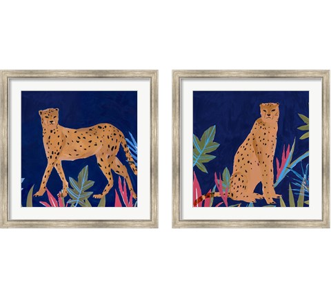 Cheetah  2 Piece Framed Art Print Set by Isabelle Z