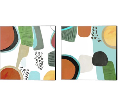 Joyous  2 Piece Canvas Print Set by Tom Reeves