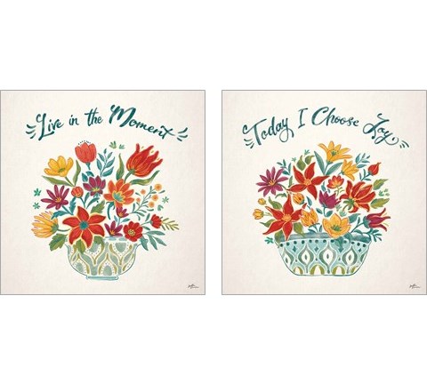 Happy Thoughts 2 Piece Art Print Set by Janelle Penner