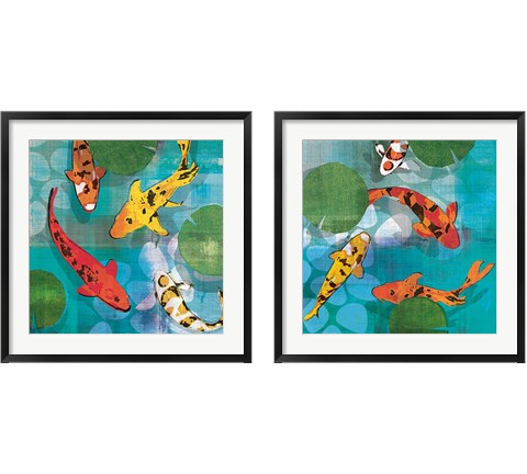 Lucky Koi 2 Piece Framed Art Print Set by Tandi Venter