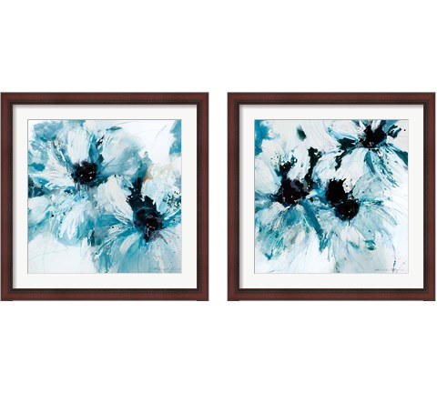 Blue Crush 2 Piece Framed Art Print Set by Natasha Barnes