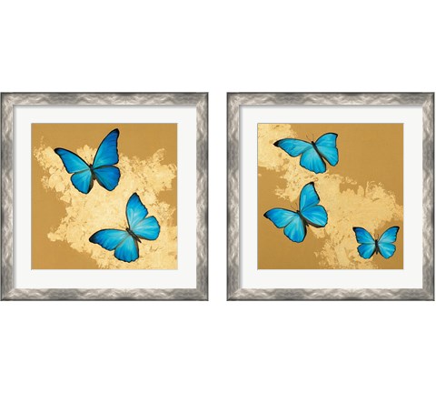 Cerulean Butterfly 2 Piece Framed Art Print Set by Joanna Charlotte