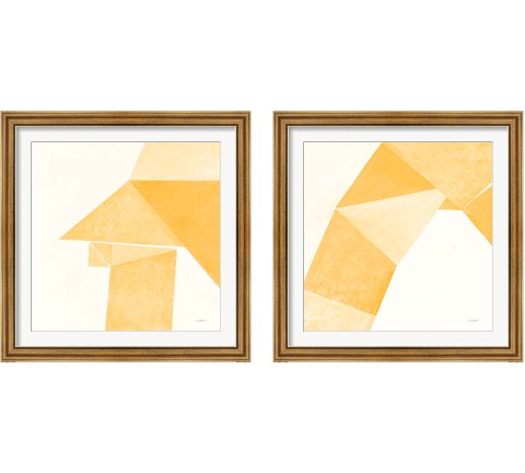Paper Work Yellow 2 Piece Framed Art Print Set by Mike Schick