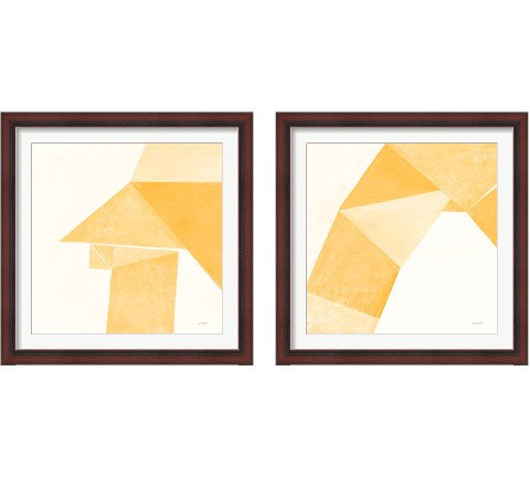 Paper Work Yellow 2 Piece Framed Art Print Set by Mike Schick