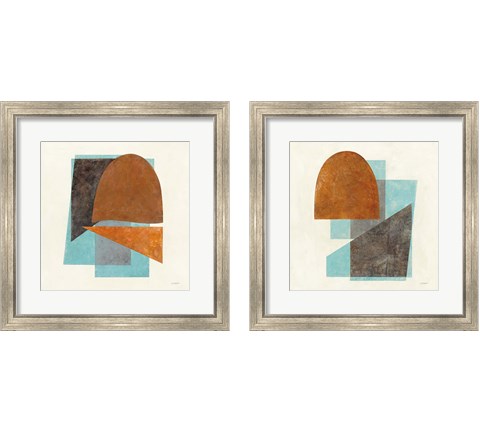 Quintet Turquoise 2 Piece Framed Art Print Set by Mike Schick