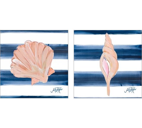 Nautical Shell 2 Piece Art Print Set by Julie DeRice