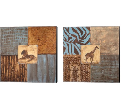 Textures of Africa 2 Piece Canvas Print Set by Hakimipour - Ritter