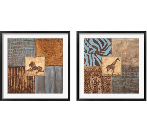 Textures of Africa 2 Piece Framed Art Print Set by Hakimipour - Ritter