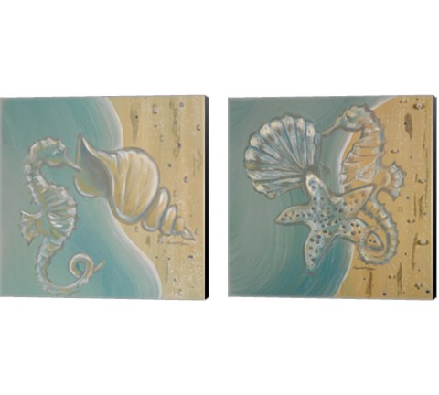 Pearl Beach 2 Piece Canvas Print Set by Hakimipour - Ritter