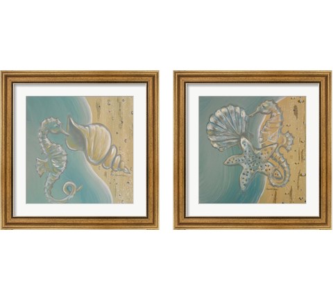 Pearl Beach 2 Piece Framed Art Print Set by Hakimipour - Ritter