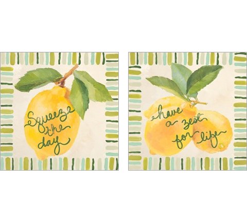 Have a Zest for Life 2 Piece Art Print Set by Lanie Loreth