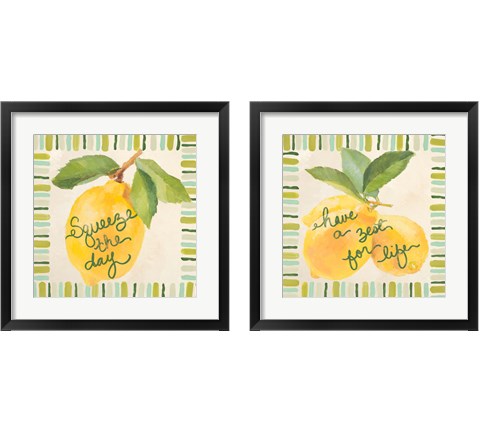 Have a Zest for Life 2 Piece Framed Art Print Set by Lanie Loreth