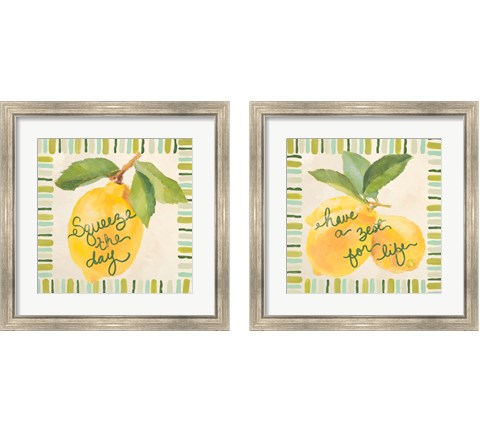 Have a Zest for Life 2 Piece Framed Art Print Set by Lanie Loreth