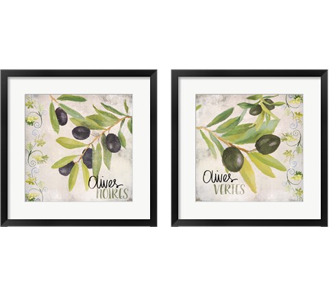 Olives Noires et Vertes 2 Piece Framed Art Print Set by Lanie Loreth