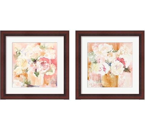 Cascading Blooms 2 Piece Framed Art Print Set by Lanie Loreth