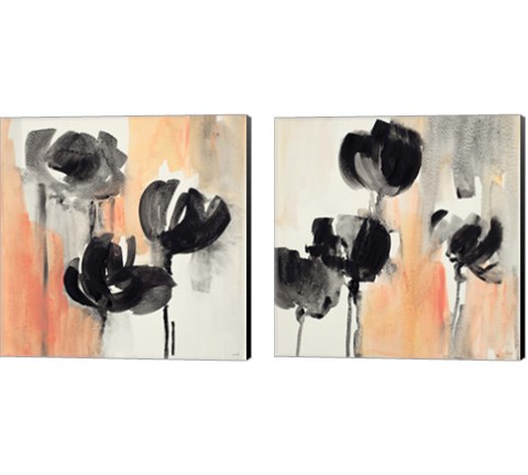 Blushing Tulips 2 Piece Canvas Print Set by Lanie Loreth